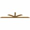 Ekena Millwork Richland Rough Sawn Timber Gable Bracket, Western Red Cedar, 108"W x 27"H x 2"D x 4"F, 6/12 Pitch GBW108X27X0204RIC00RWR - alternate 2